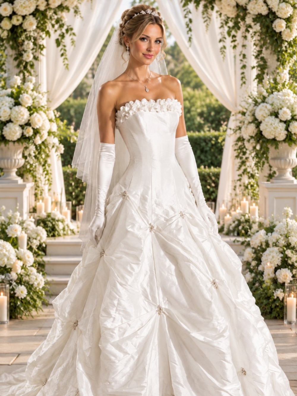 Maggie Sottero Capri Marie Ivory Size 6 Used Once